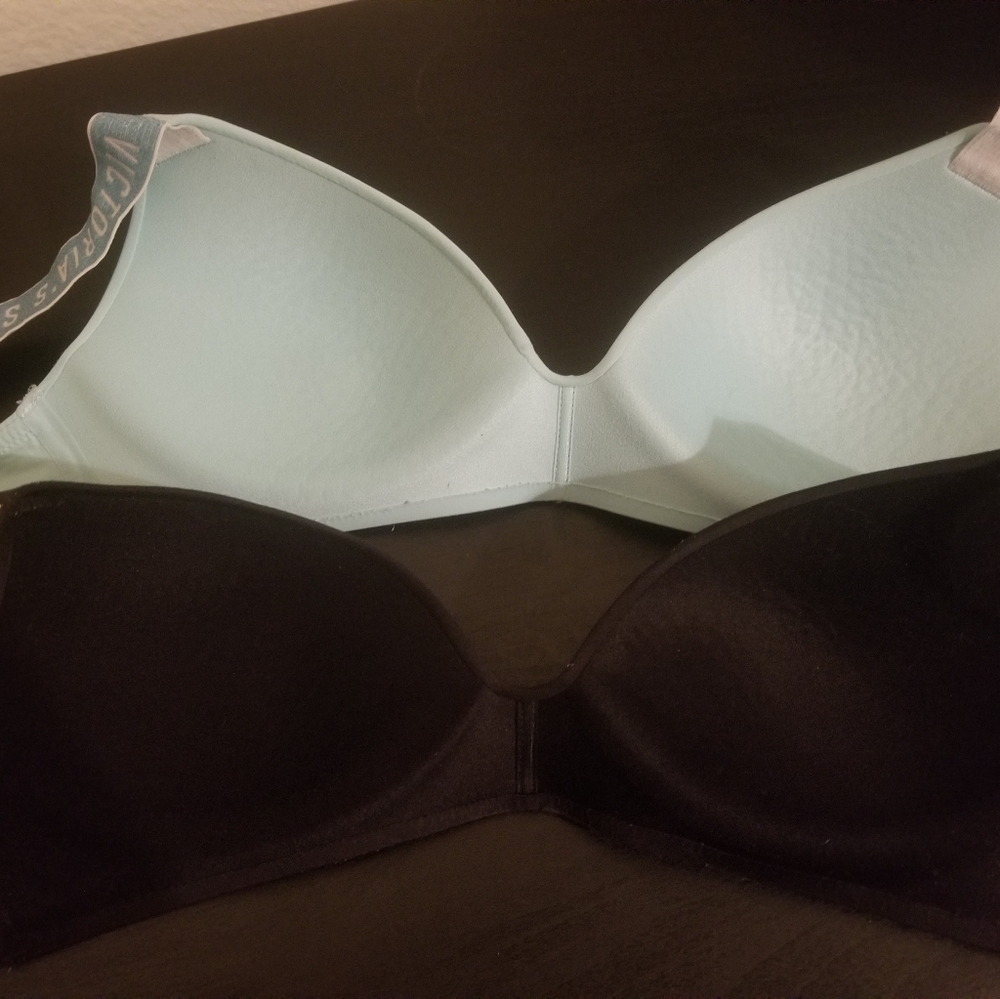 2 Victoria Secret wire-free 34A bras